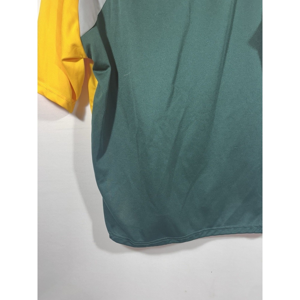 Oakland Athletics Pullover Mens XL Green Yellow 1 4 Zip MLB Fan Gear - Picture 11 of 16